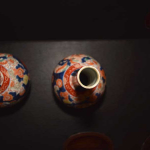 Pair of Imari Bottle Vases