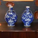 Pair of Moon Flask Vases