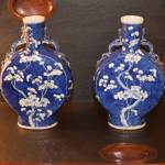 Pair of Moon Flask Vases