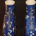 Pair of Moon Flask Vases