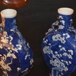 Pair of Moon Flask Vases