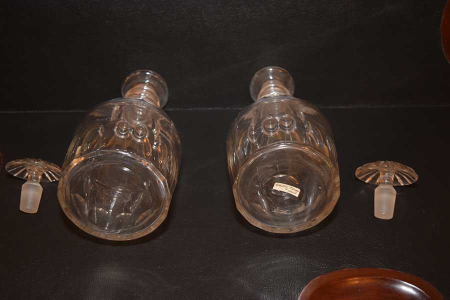 Pair of Prussian Decanters