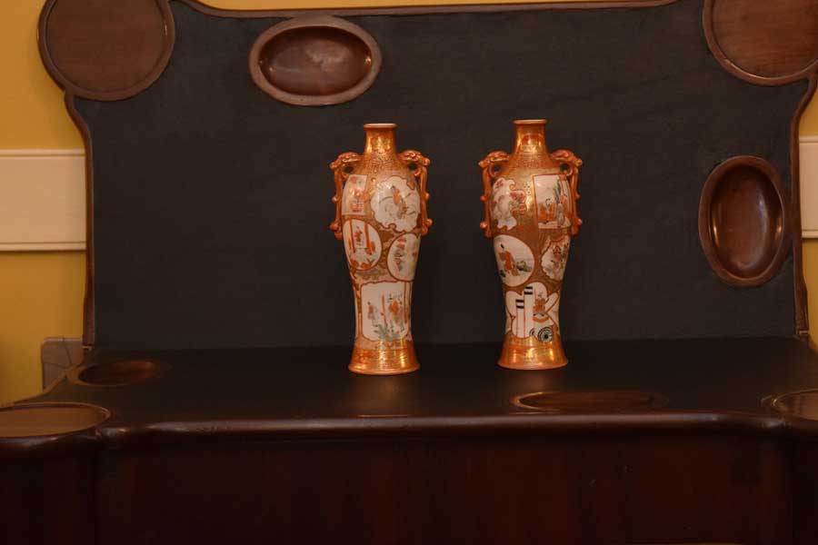 Petite Pair of Kutani Vases