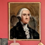 Portraits of George and Martha Washington