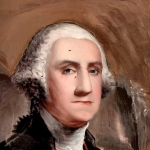 Portraits of George and Martha Washington