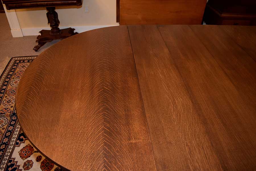 Quarter Sawn Oak Dining Room Table 462