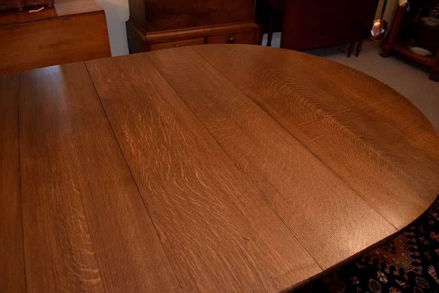 Quarter Sawn Oak Dining Room Table 463