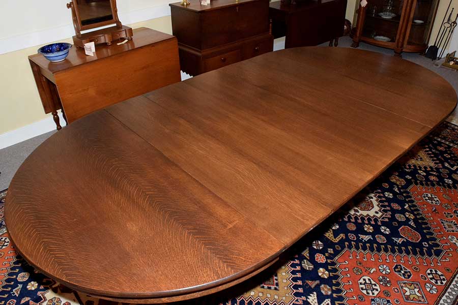 Quarter Sawn Oak Dining Room Table 476