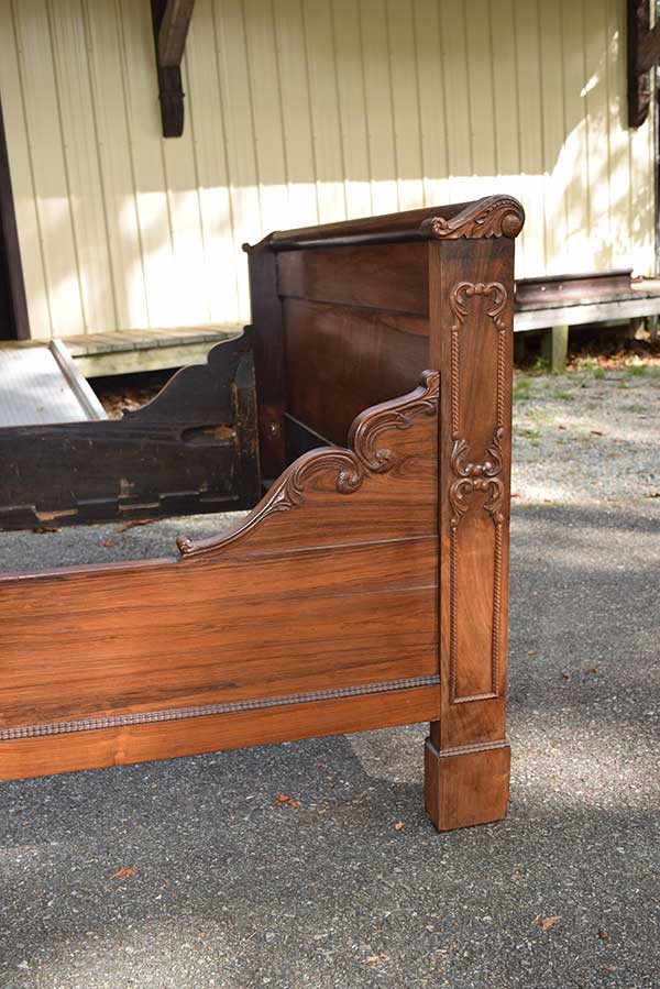 Rosewood Sleigh Bed