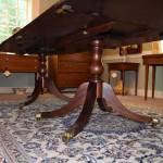 Satinwood Banded Duncan Phyfe Dining Table