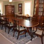 Satinwood Banded Duncan Phyfe Dining Table