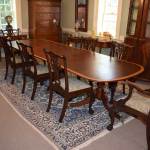 Satinwood Banded Duncan Phyfe Dining Table