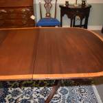 Satinwood Banded Duncan Phyfe Dining Table