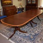 Satinwood Banded Duncan Phyfe Dining Table