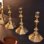 Set of 4 18th Century Candlesticks