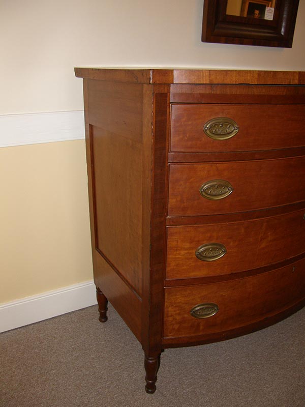 Sheraton Cherry Bow Front Chest