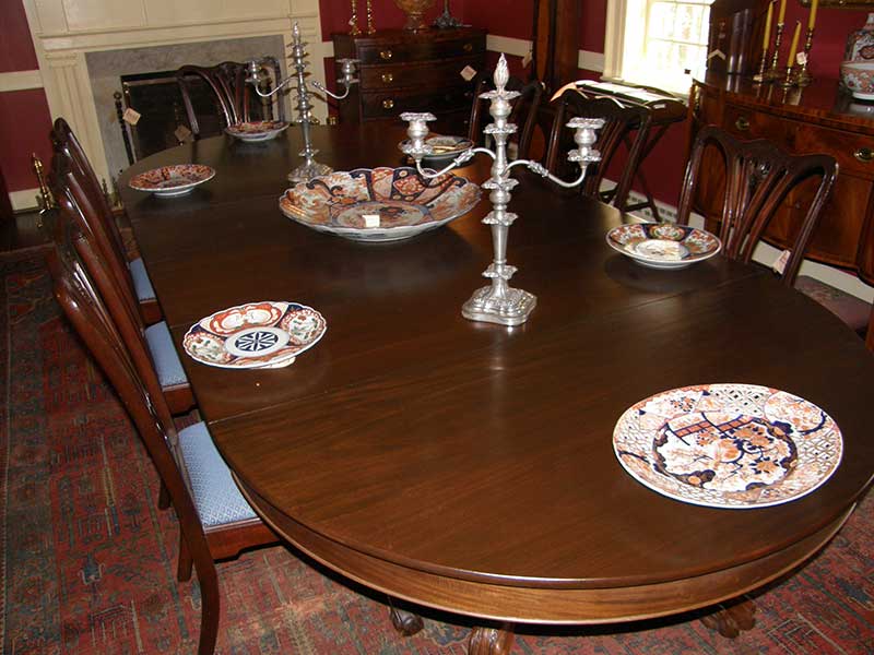Split Pedestal Dining Table