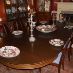 Split Pedestal Dining Table
