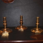 Three 17th Century Candlesticks
