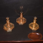 Three 17th Century Candlesticks