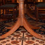 Three Pedestal Duncan Phyfe Dining Room Table