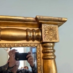 Three Section Overmantel Mirror