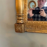Three Section Overmantel Mirror