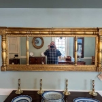 Three Section Overmantel Mirror
