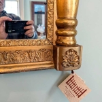 Three Section Overmantel Mirror