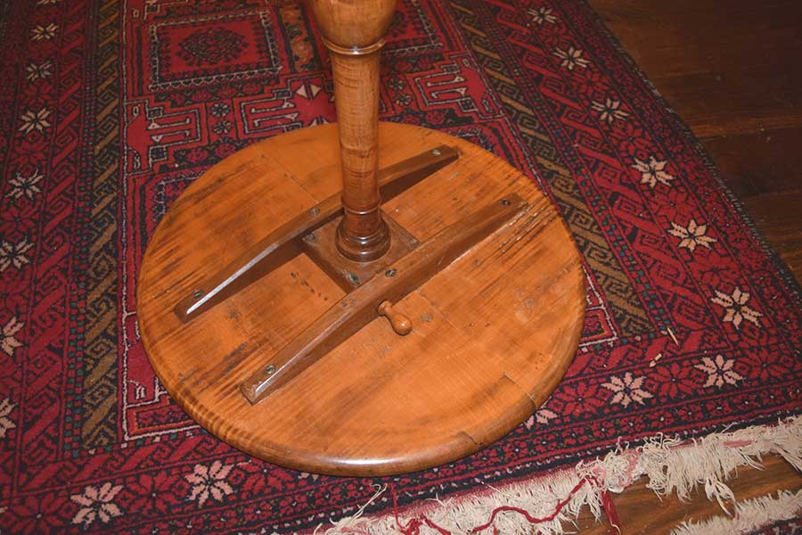 Tiger Maple Candlestand