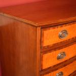 Tiger Maple & Cherry Bow Front Chest