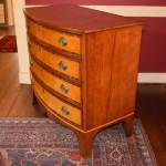 Tiger Maple & Cherry Bow Front Chest