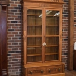 Walnut Victorian Bookcase
